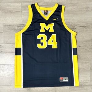 Nike Navy and Yellow Sports Jersey